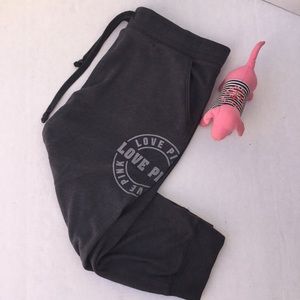 ⬇️ $21 Victoria’s Secret Pink Gray Sweat Joggers